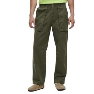 Mode of One Mens Regular Fit Utility Pants Wild Ivy Green 100188087MN 32 NWT